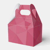 Roze licht geometrisch mesh patroon bedankdoosjes (Achterkant)