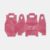 Roze licht geometrisch mesh patroon bedankdoosjes (Uitgevouwen)