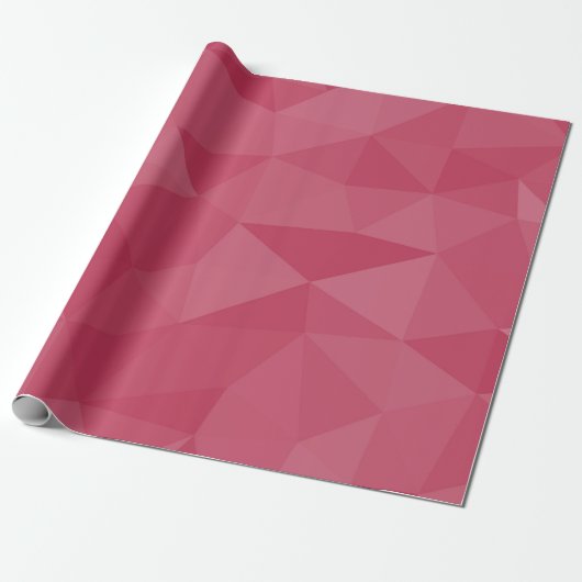 Roze licht geometrisch mesh patroon cadeaupapier (Uitgerold)