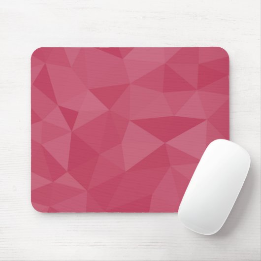 Roze licht geometrisch mesh patroon muismat (Met muis)