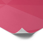Roze licht geometrisch mesh patroon poster (Hoek)