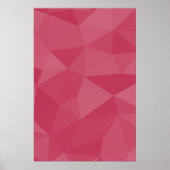 Roze licht geometrisch mesh patroon poster (Voorkant)