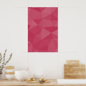 Roze licht geometrisch mesh patroon poster (Keuken)