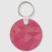 Roze licht geometrisch mesh patroon sleutelhanger (Voorkant)