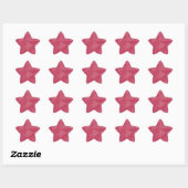 Roze licht geometrisch mesh patroon ster sticker (Vel)