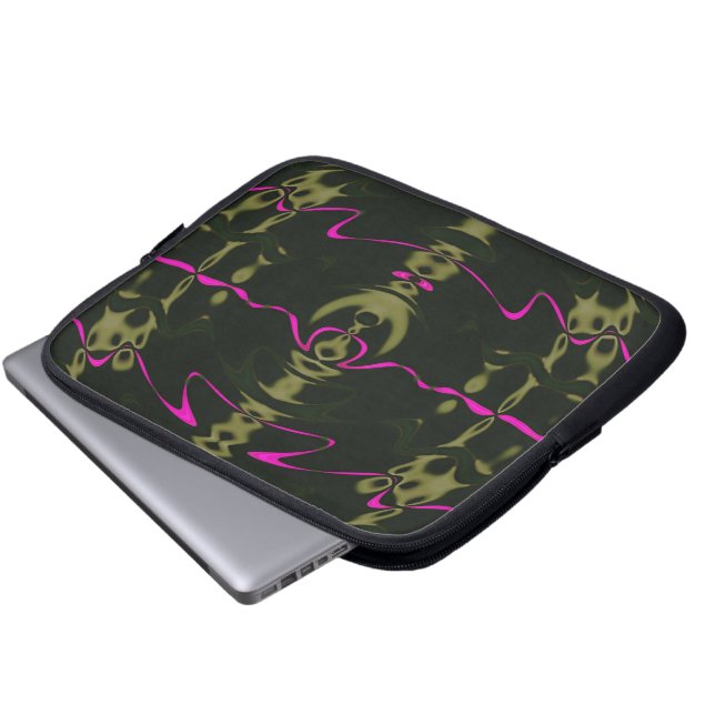 Roze Licht Laptop Hoes (Voorkant onderkant)