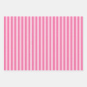 Roze & Licht Roze Strepen Inpakpapier Vel (Voorkant 2)