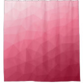 Roze licht verloop geometrisch mesh patroon douchegordijn (Voorkant)