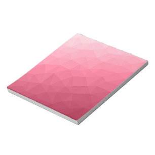 Roze licht verloop geometrisch mesh patroon notitieblok