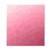 Roze licht verloop geometrisch mesh patroon notitieblok (Voorkant)