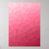 Roze licht verloop geometrisch mesh patroon poster (Voorkant)