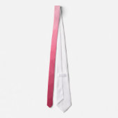 Roze licht verloop geometrisch mesh patroon stropdas (Achterkant)