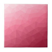 Roze licht verloop geometrisch mesh patroon tegeltje (Voorkant)