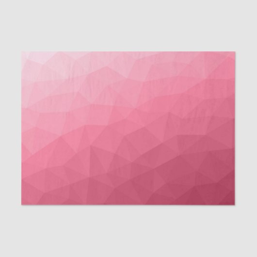 Roze licht verloop geometrisch mesh patroon tissuepapier (Voorkant)