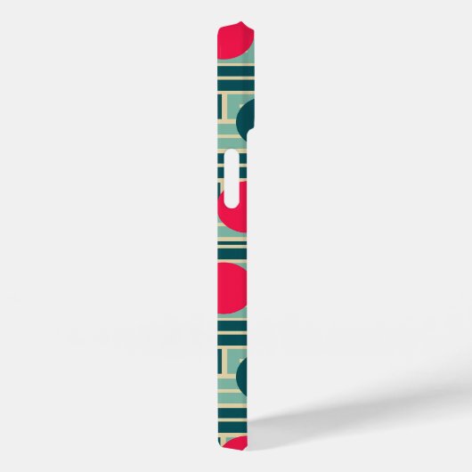 Roze, lichtblauw, Blauwgroen rechthoeken en cirkel Case-Mate iPhone Case (Achterkant / Rechts)