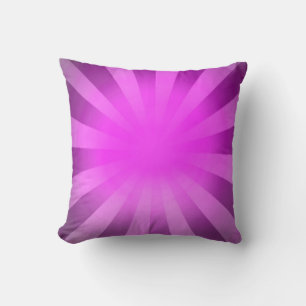 Roze lichte Abstracte Art Ray Sun Kussen