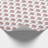  roze, lichte blauwe luchtballonnen cadeaupapier (Hoek)