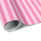 Roze & Lichte Roze Strepen Cadeaupapier (Rol Hoek)