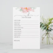 Roze lichte, zachte, ventilator Baby shower (Staand voorkant)