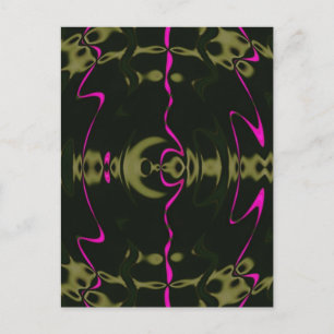 Roze lichten briefkaart