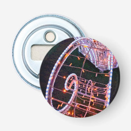 Roze lichten button flesopener