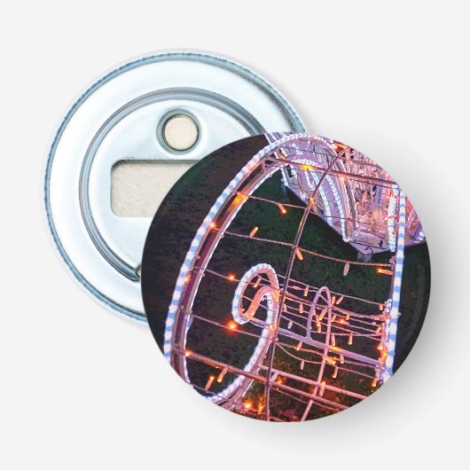 Roze lichten button flesopener (Voorkant)