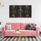 Roze Lichten Canvas (Insitu (Woonkamer))