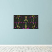 Roze Lichten Canvas Afdruk (Insitu (Houten vloer))