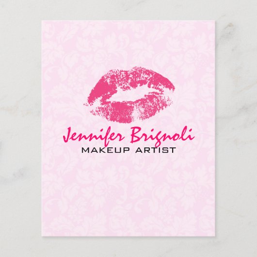 Roze lichten en Damasmaskers maken kunstmatig ontw Flyer (Voorkant)