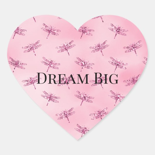 Roze lichtere Waterverf Hart Sticker (Voorkant)