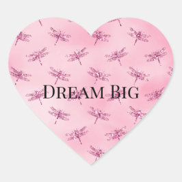 Roze lichtere Waterverf Hart Sticker