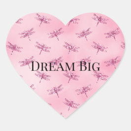 Roze lichtere Waterverf Hart Sticker