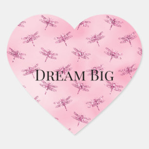 Roze lichtere Waterverf Hart Sticker