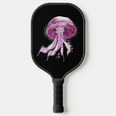 Roze lichtgevende kwal pickleball paddle (Voorkant)
