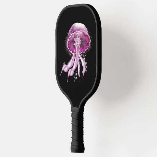 Roze lichtgevende kwal pickleball paddle (Links)