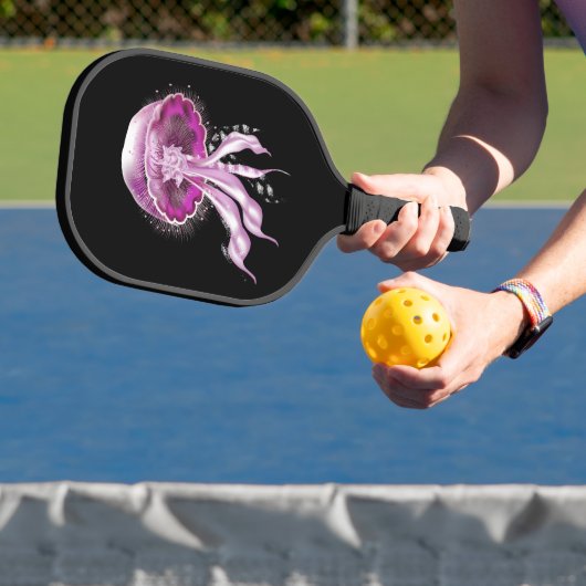 Roze lichtgevende kwal pickleball paddle (Insitu)