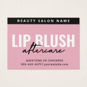 Roze lichtgewicht spoeling na Kaart voor de instru (Voorkant)