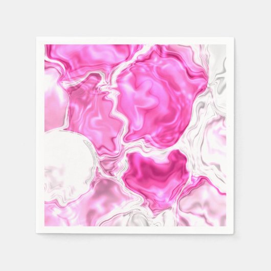 roze lichtsterkte servet (Voorkant)