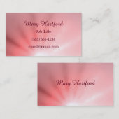 Roze lichtstraal visitekaartje (Voorkant / Achterkant)