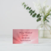 Roze lichtstraal visitekaartje (Staand voorkant)