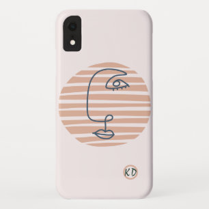 Roze, lichtzinnige geometrische moderne kunst Case-Mate iPhone case
