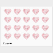 Roze Liefde Altijd Hart Sticker (Vel)