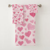 Roze liefde bad handdoek (Insitu)