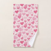 Roze liefde bad handdoek (Handdoek)