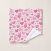 Roze liefde bad handdoek (Wasdoekje)