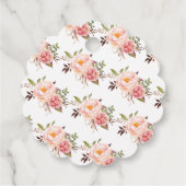 Roze liefde breekt Vrijgezellenfeest van thee Bedankjes Labels (Achterkant)