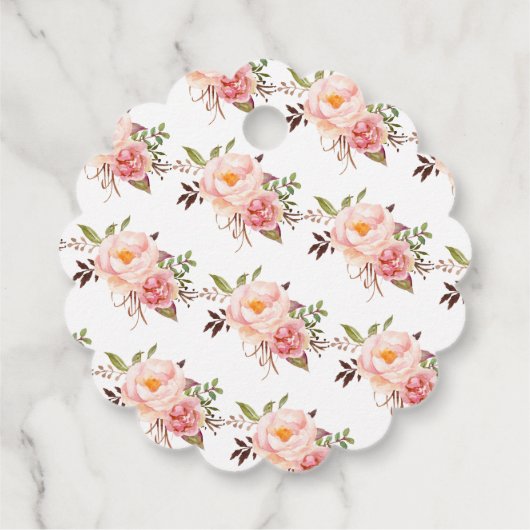 Roze liefde breekt Vrijgezellenfeest van thee Bedankjes Labels (Achterkant)