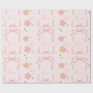 ROZE LIEFDE CADEAUPAPIER