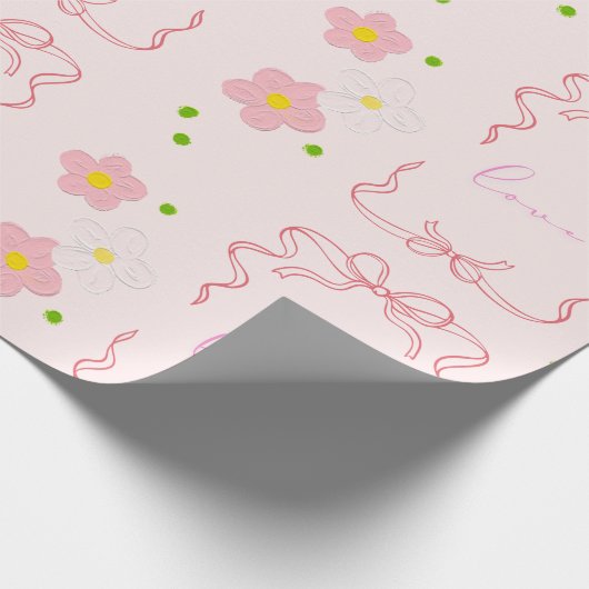 ROZE LIEFDE CADEAUPAPIER (Hoek)