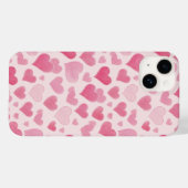 Roze liefde Case-Mate iPhone case (Achterkant (horizontaal))